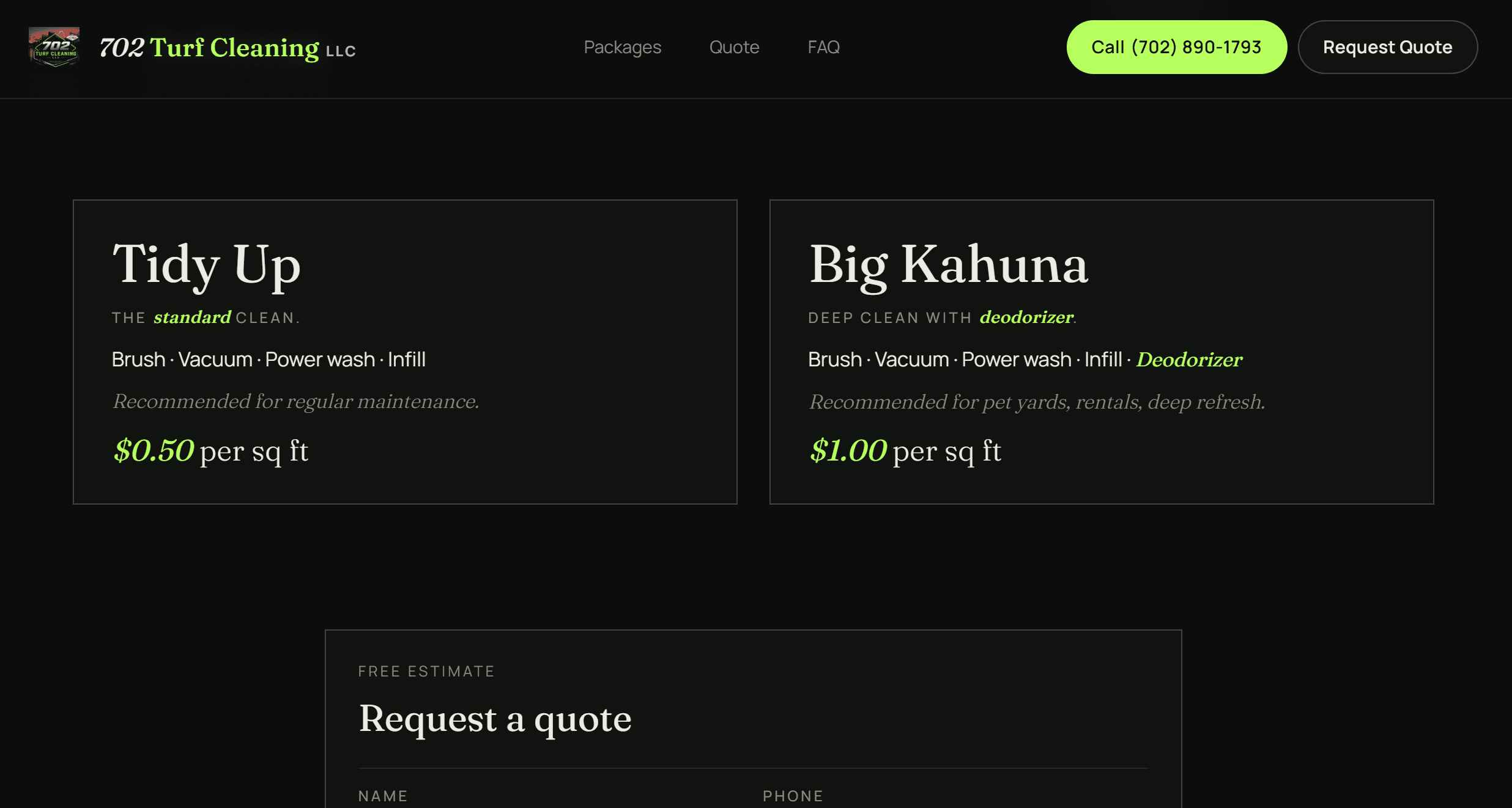 Tidy Up and Big Kahuna pricing tiers